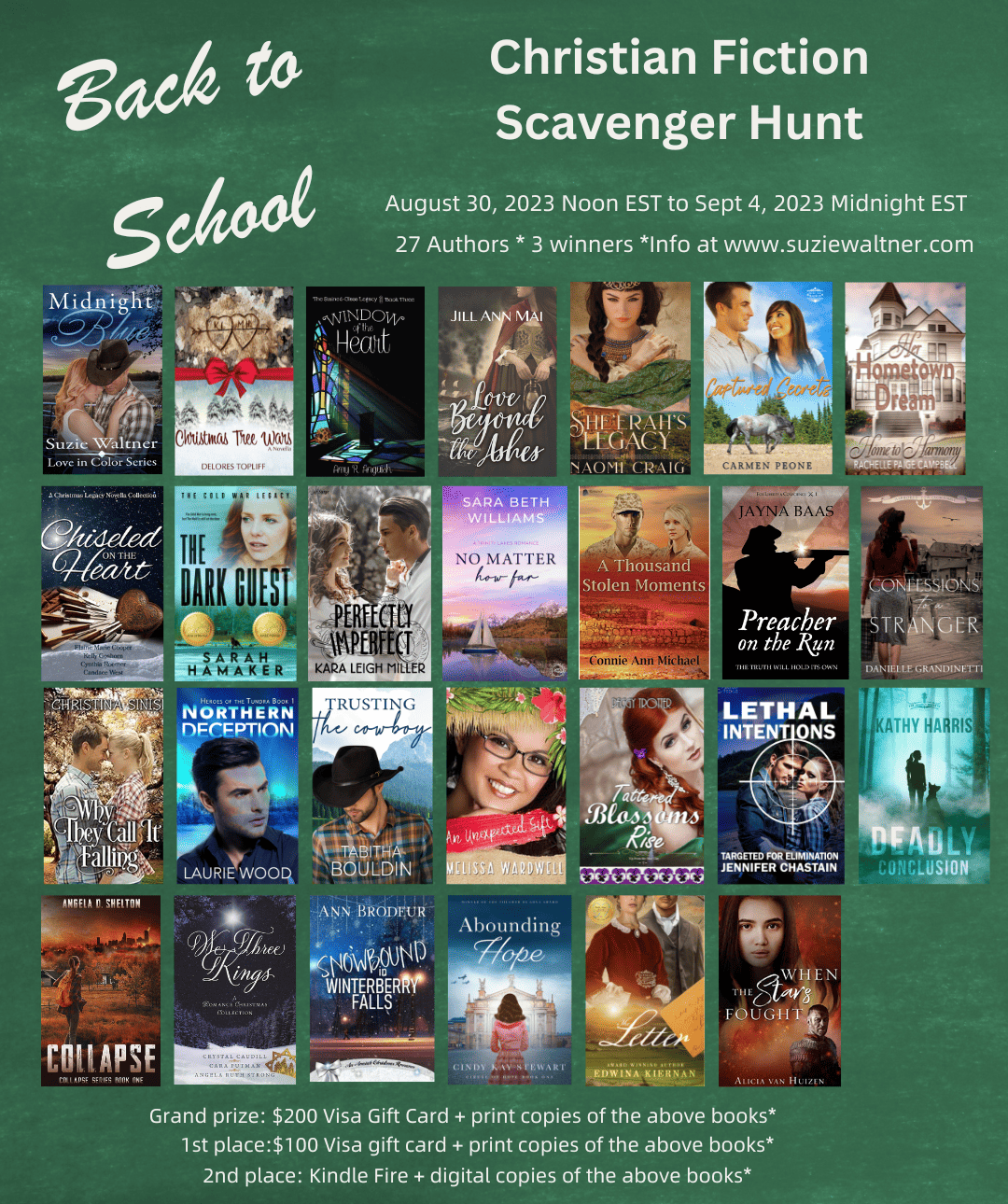 A Back to School Christian Fiction Scavenger Hunt for You! Stop 6